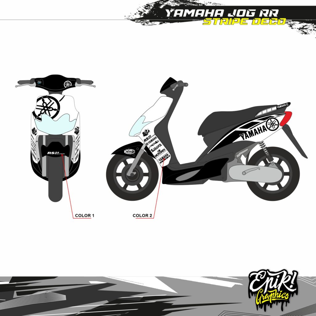 Kit de pegatinas Yamaha JOG RR Malossi MHR Edition | Epik! Graphics