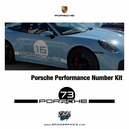 Franjas Porsche Racing Personalizadas con número